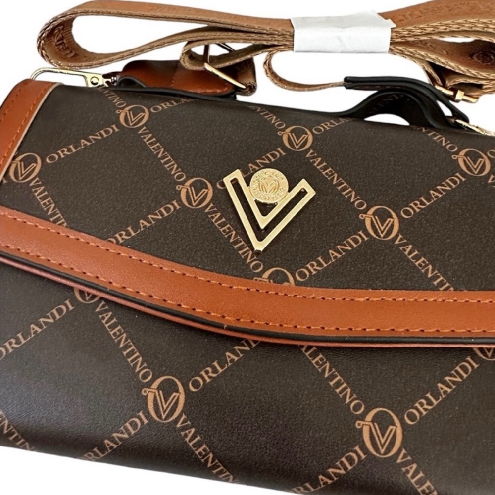 Valentino Orlandi Brown Crossbody Bag | NWT | Guitar Strap | Italy - Picture 3 of 5